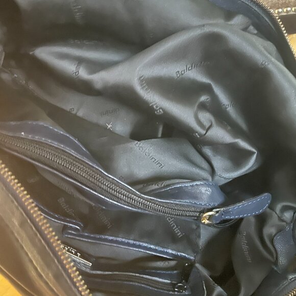 Baldinini perforated large navy leather bag - Picture 12 of 12